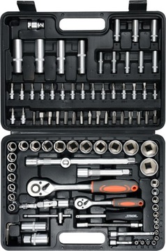 НАБОР ИНСТРУМЕНТОВ 1/4 1/2 94 шт. ТОРЦЕВЫЕ КЛЮЧИ