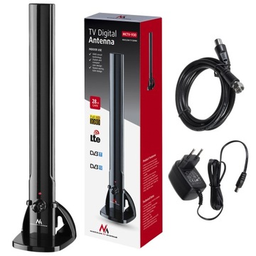 ANTENA TV POKOJOWA DVB-T DAB FM WEWNĘTRZNA 100dBuV
