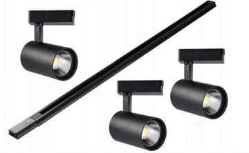 3x Lampa + szynoprzewód do sklepu reflektor LED