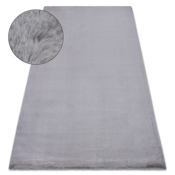DYWAN BUNNY 60x100 cm RABBIT SOFT srebrny #C003