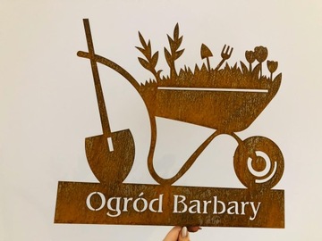 Тачка с вашим именем садовое украшение Подарок