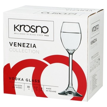 Kieliszki do wódki 50ml 6 szt. VENEZIA | KROSNO