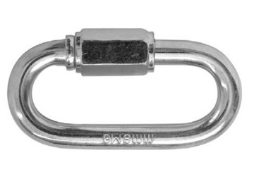 Ogniwo skręcane ocynkowane karabińczyk łącznik 4mm