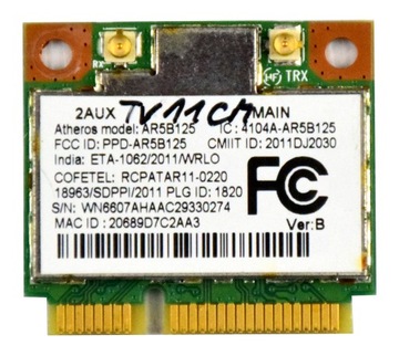 KARTA WIFI SIECIOWA ATHEROS AR5B125 Acer