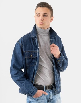 Kurtka Katana Bluza Męska Jeansowa Jupa Jeans Granatowa Dżinsowa SHAVE r M