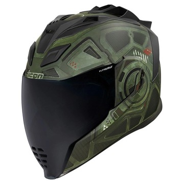 ICON AIRFLITE BLOCKCHAIN KASK +CIEMNA SZYBA roz. S
