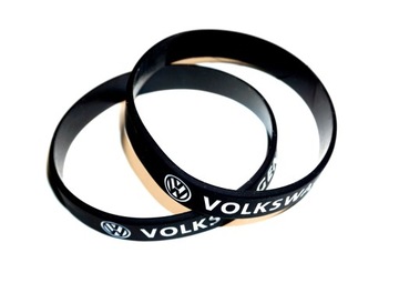 Opaska silikonowa na rękę Volkswagen czarna