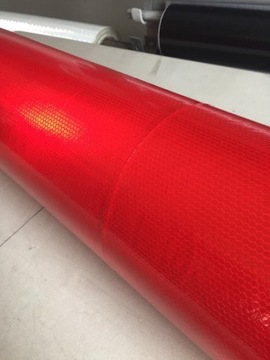 СВЕТООТРАЖАЮЩАЯ ФОЛЬГА СОТОВЫЕ знаки КРАСНЫЙ