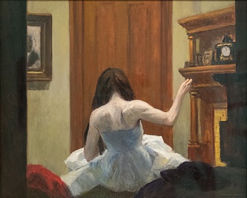 Rep E.Hopper Wnętrze Nowego Jorku 100x80 cm Płótno