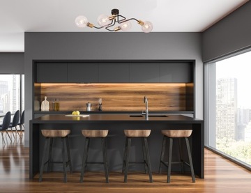 LOFT DESIGN VEKEN 4 LED ПОТОЛОЧНЫЙ СВЕТИЛЬНИК от EMIBIG