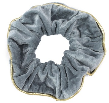 GUMKA DO WŁOSÓW DUŻA AKSAMITKA SCRUNCHIES SZARA
