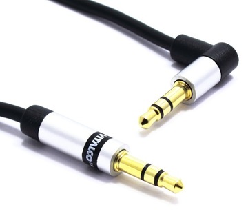 KABEL AUX MAŁY JACK 3,5 STEREO KĄTOWY VITALCO 2,5m