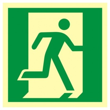 Znak tabliczka PCV 10x10 wyjście Drzwi ewakuacyjne