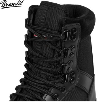 BUTY TAKTYCZNE WOJSKOWE OCHRONA SECURITY BRANDIT Trekkingowe Czarne 50