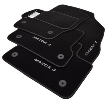 Mazda 3 2009-2013r. Dywaniki welurowe CL + HAFTx4