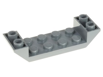 LEGO Skos odwrócony 6x2 22889 szary ciemny - 2 szt
