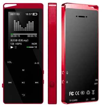 Odtwarzacz MP4 X03 32GB bluetooth głośnik MP3 czerwony