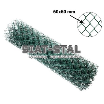 СЕТКА ЗАБОРА С ПВХ ПОКРЫТИЕМ 3,1 мм ВЫСОТА 1,25 м - 10 м ЗЕЛЕНАЯ