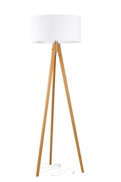 Lampa Drewniana - Ajda M kabel ukryty ABAŻUR 50 cm
