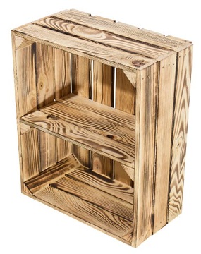 ДЕРЕВЯННЫЙ ЯЩИК, обожженный, ЯЩИКИ, ПОЛКА, ШКАФ