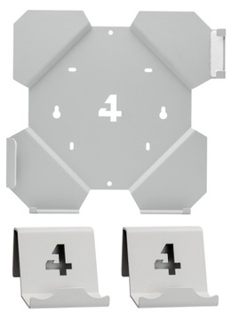 Zestaw uchwytów ściennych 4mount PS4 Slim biały