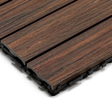Платформа для террасы, панель из красного дерева премиум-класса 30x30x2,5 см
