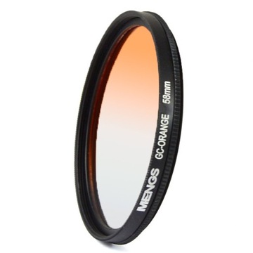 Filtry 58mm skalowany Pomarańczowy Canon Nikon