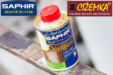 SAPHIR DECAPANT СРЕДСТВО ДЛЯ УДАЛЕНИЯ КРАСКИ ДЛЯ ОБУВИ КОЖИ 100мл