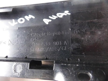 LIŠTA DVEŘE 3T5839901A SKODA SUPERB II LEVÝ ZADNÍ