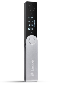 Ledger Nano X безопасный криптовалютный кошелек BTC ETH Onyx Black Bluetooth