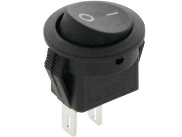 Przełącznik MK101-8C ON OFF czarny okrągły 2P 2922