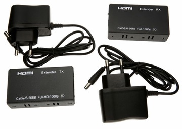 КОНВЕРТЕР-ЭКСТЕНДЕР HDMI в LAN ПО ВИТОЙ ПАРЕ RJ45 60M