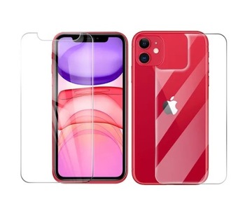 SZKŁO HARTOWANE 9H DO IPHONE 11 PRZÓD + TYŁ