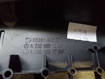 LOKETNÍ OPĚRKA TUNEL ZADNÍ 2306801239 MERCEDES SL R230