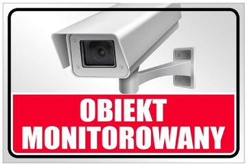 Obiekt MONITOROWANY TABLICZKA 40x27 tablica