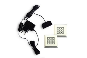 Oświetlenie 2-punktowe LED square niebieski