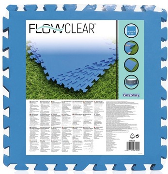 ПЕННЫЙ КОВРИК-ПАЗЗЛ ДЛЯ БАССЕЙНА 50х50 BESTWAY 9 шт.