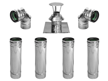WKŁAD 60/100 PIECE KONDENSACYJNE TURBO 4m