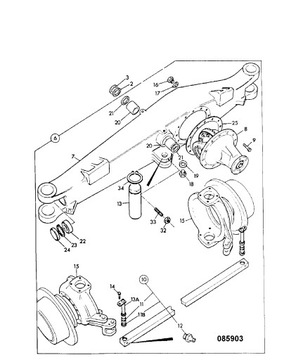ШТИФТ ПЕРЕДНЕЙ ОСИ JCB 3CX 4CX 811/10059