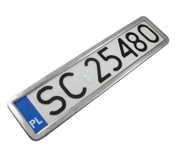 РАМКИ НОМЕРНОГО ЗНАКА ИЗ НЕРЖАВЕЮЩЕЙ СТАЛИ НАБОР РАМОК НОМЕРНОГО ЗНАКА