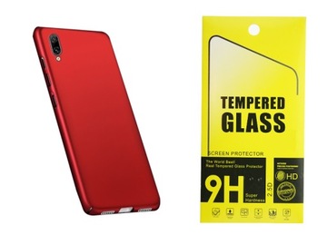 ETUI ULTRA SLIM SILKY TOUCH HUAWEI Y7 2019 +SZKŁO
