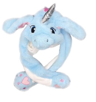 ШАПКА С ПОДВИЖНЫМИ УШАМИ ЕДИНОРОГ СЛОН ХИТ!