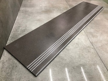 Betonowe płytki schodowe 100x30 SZARY GRAFIT