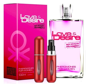 LOVE DESIRE PIĘKNE DAMSKIE PERFUMY Z FEROMONAMI MOCNE FEROMONY ORG 100ML