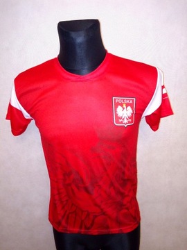 Koszulka kibica POLSKA ORZEŁ czerwona rozm. 134 cm.