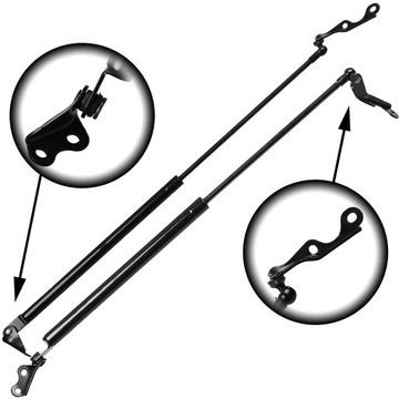 2X VZPĚRA/TLAKOVAČ TLUMIČ KRYT KUFRU ZADNÍ L+P TOYOTA YARIS I 1999-05 JAPONSKÉ