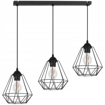 SUFITOWA LAMPA WISZĄCA DIAMENT LOFT EDISON LED
