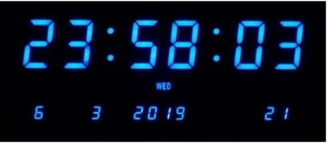 ЦИФРОВЫЕ ЧАСЫ, СВЕТОДИОДНЫЙ ИНДИКАТОР ДАТЫ, ТЕРМОМЕТР 3074