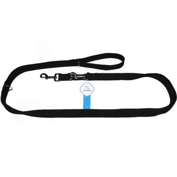 Smycz dla Dużego Psa Regulowana Przepinana 3,2m 4 Przepięcia Tkana Mocna