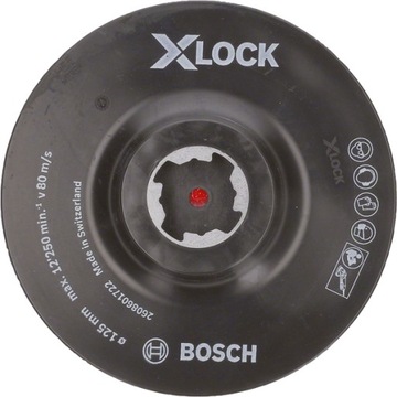 BOSCH Talerz oporowy X-LOCK na rzepy 125 mm